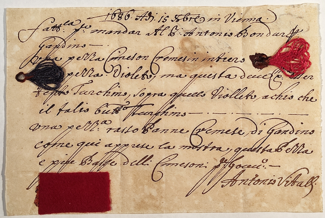 I Bonduri, produttori e mercanti di panni di lana tra ‘600 e ‘700. Un archivio tra carte di famiglia e di impresa